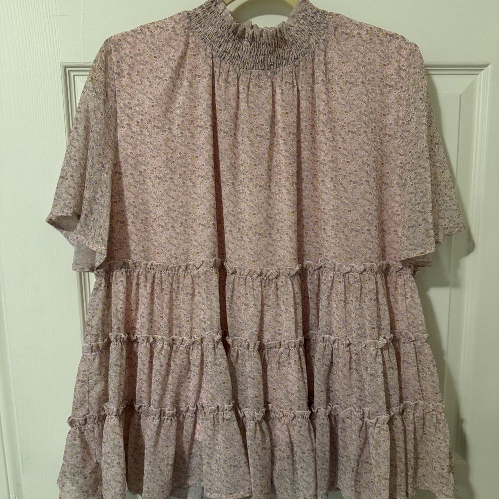 NWT Piper & Scoot pink floral Blouse